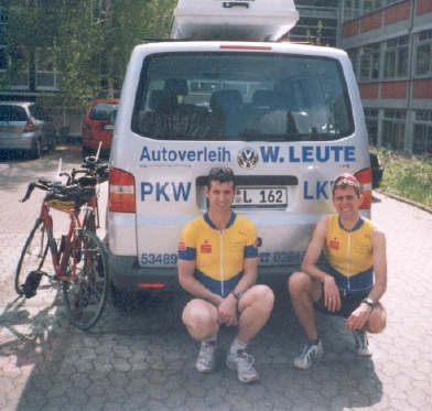 Frank und Christian beim Sobernheimer Duathlon 2004