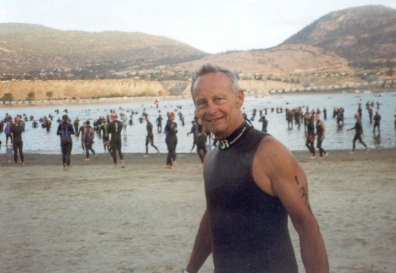 Lothar vor dem Start des Ironman Canada 2003