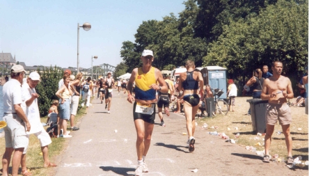 Uli Klein bei seiner Ironman-Premiere in Frankfurt